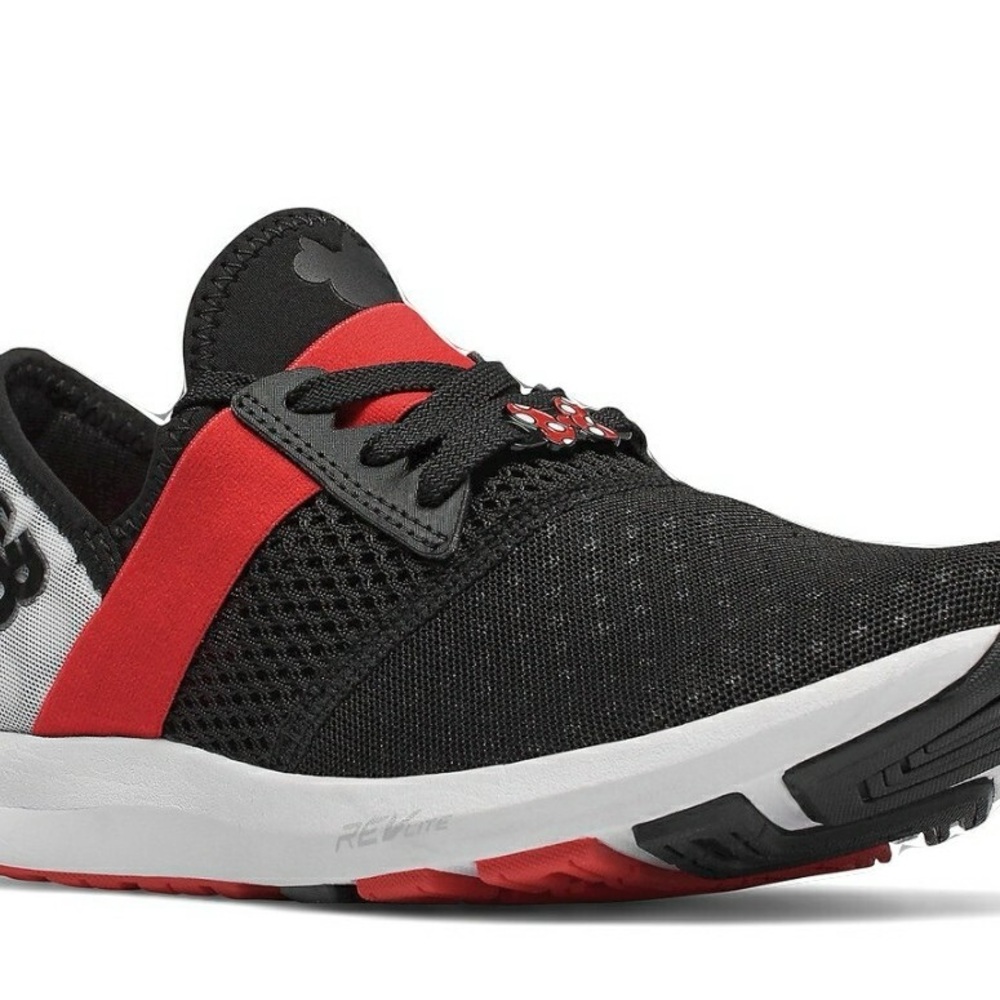 New Balance Black and Red Athletic Shoes